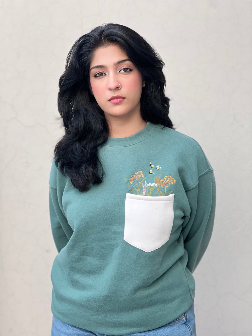 Moss Green Sweatshirt- Kharis