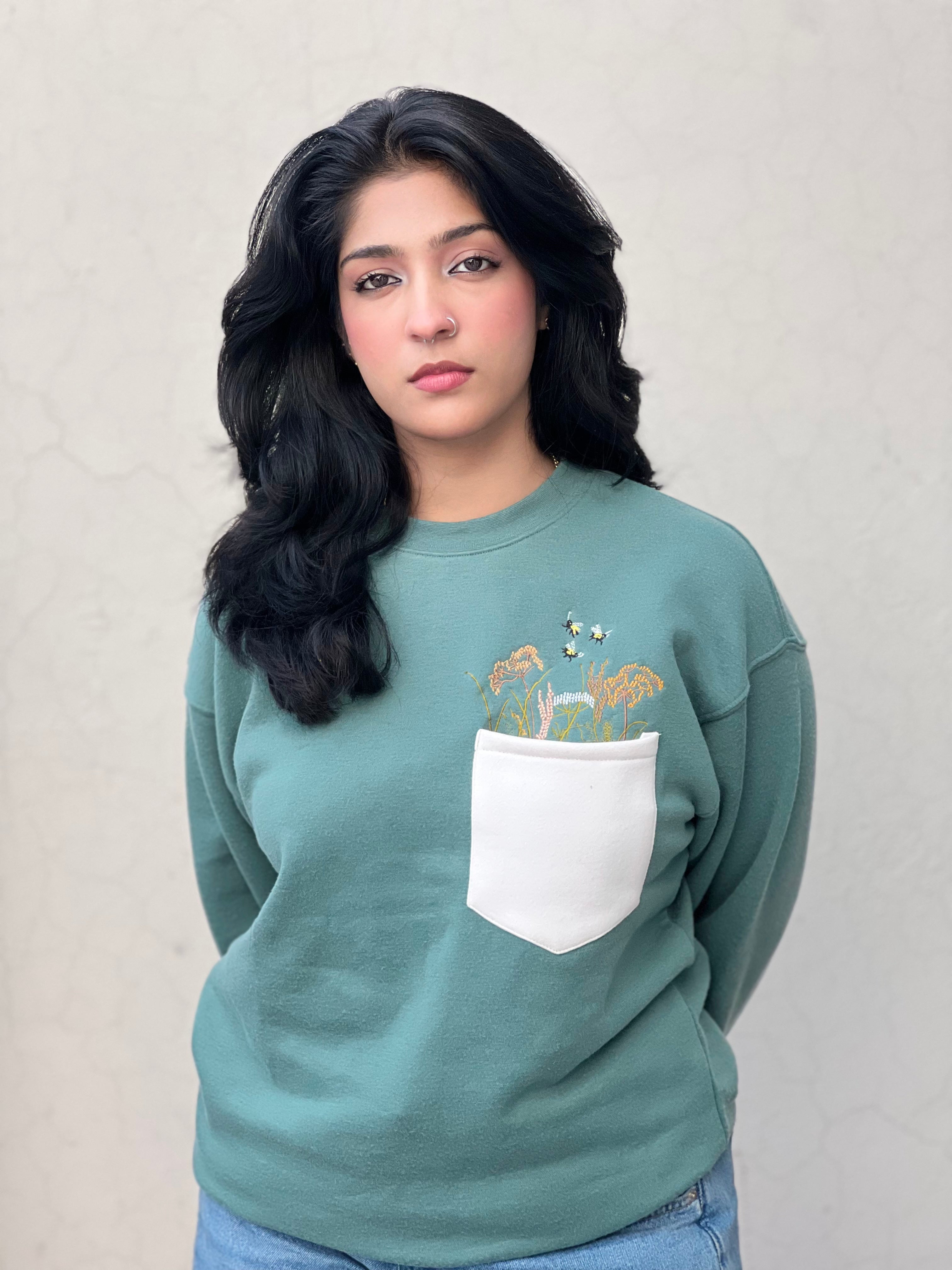 Moss Green Sweatshirt- Kharis
