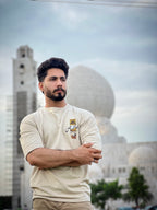 Beige Heritage Script Art Shirt – Kharis
