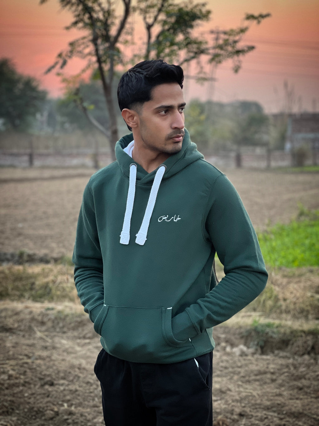 Cowboy Green Hoodie-Kharis