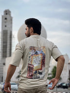 Beige Heritage Script Art Shirt – Kharis