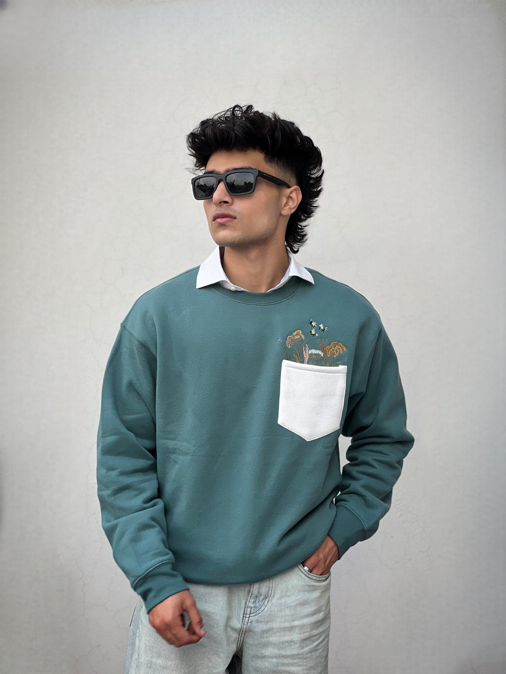 Moss Green Sweatshirt- Kharis