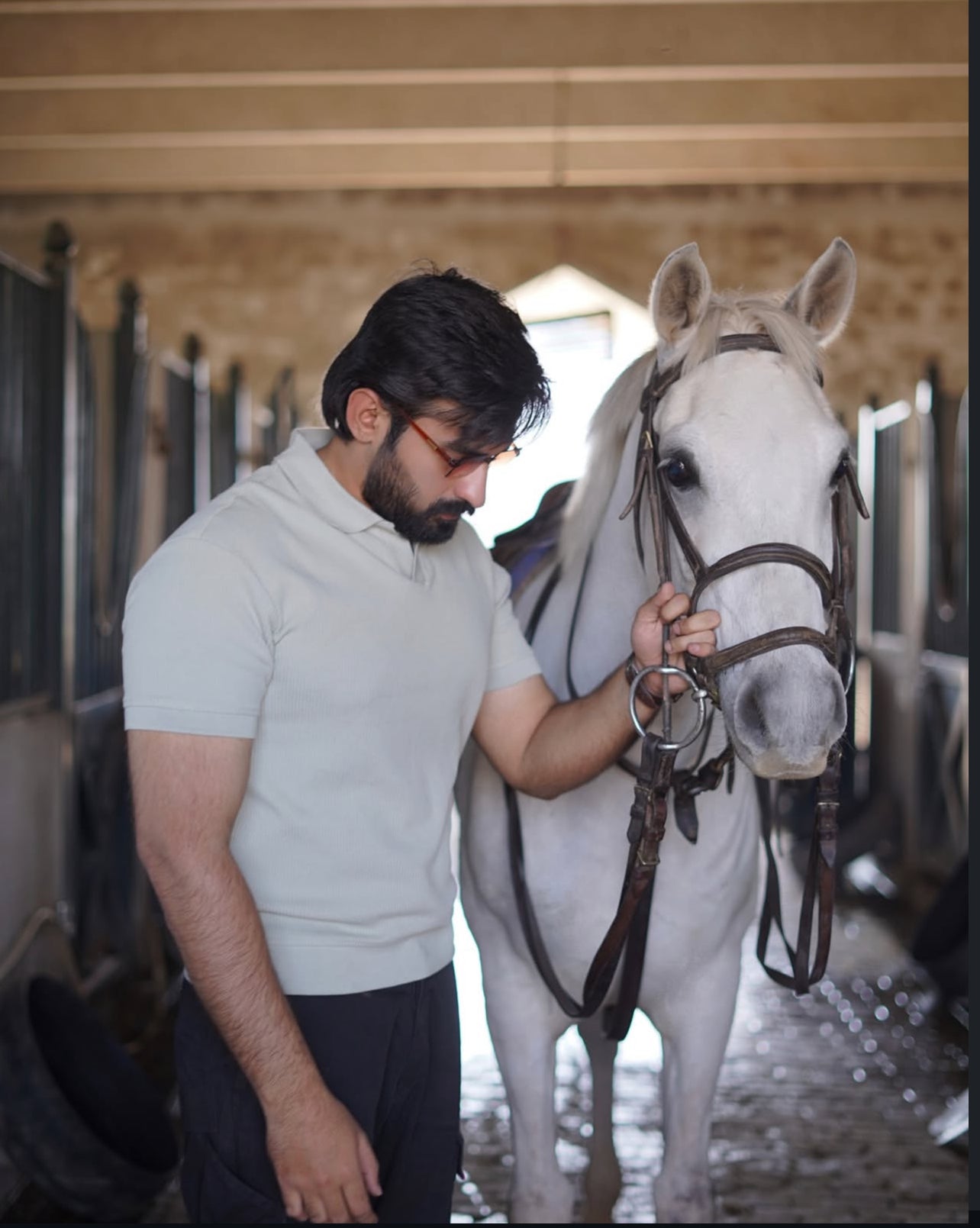 The Kharis Polo – Ash Greenish Minimal Luxe