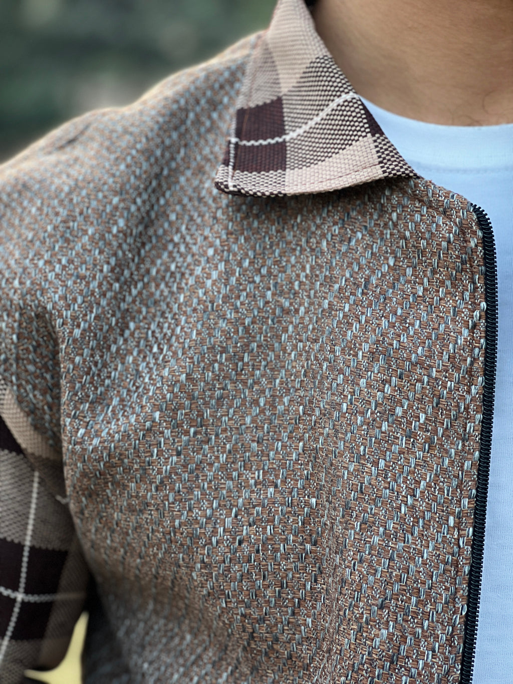 Chocolate Jute Jacket - Kharis