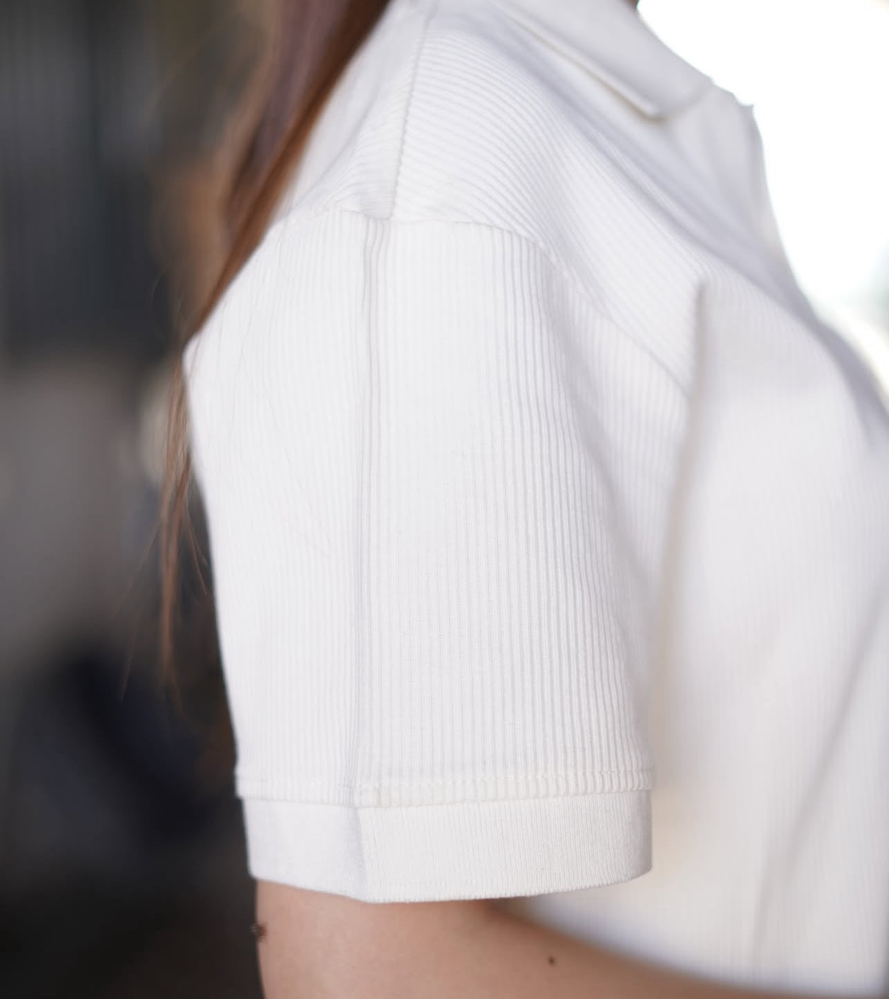 The Kharis Polo - Off White Minimal Luxe