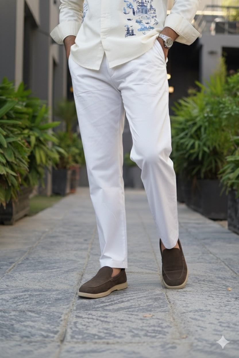 Capri Comfort Cotton Trousers