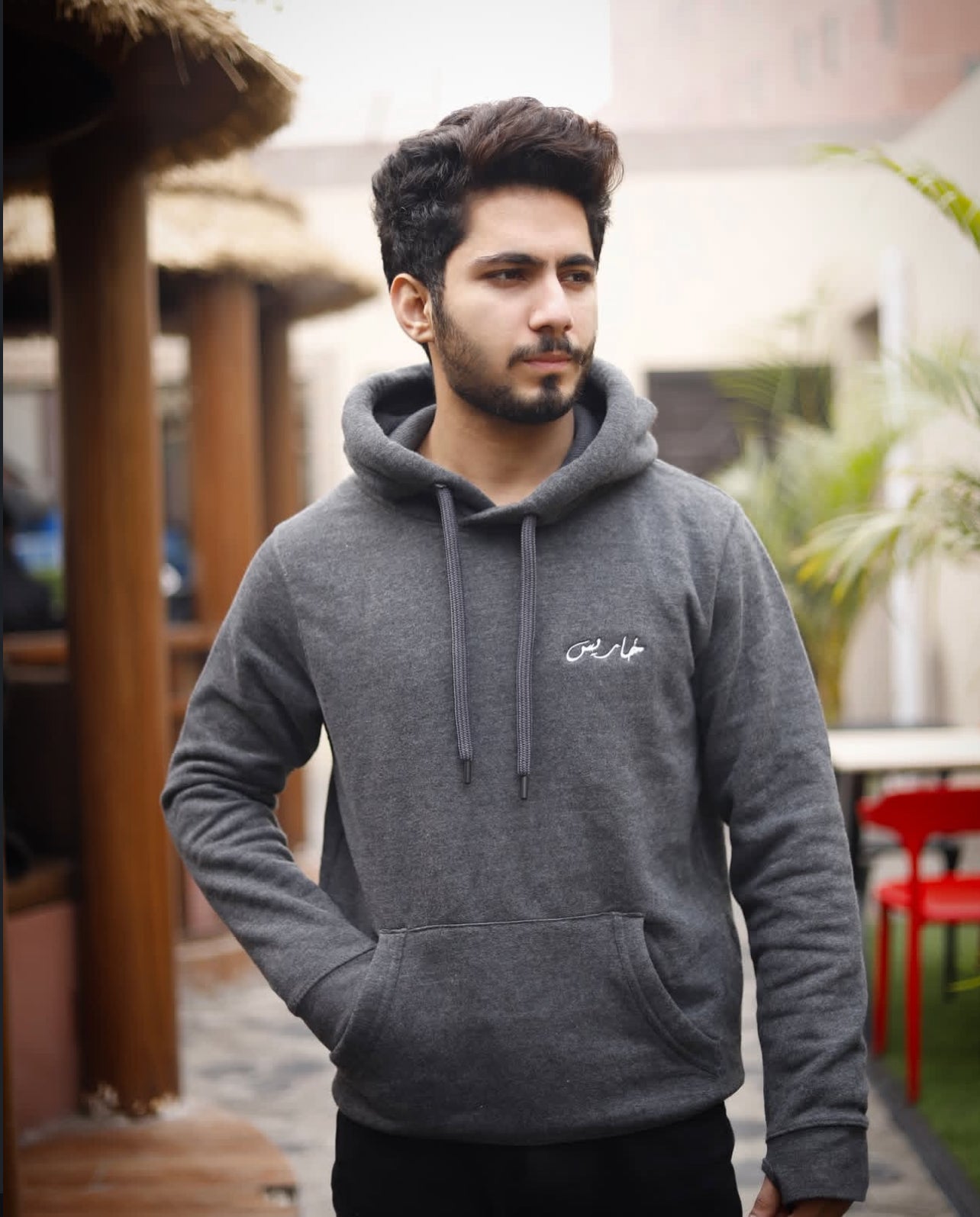 Kharis Classic charcoal color Hoodie