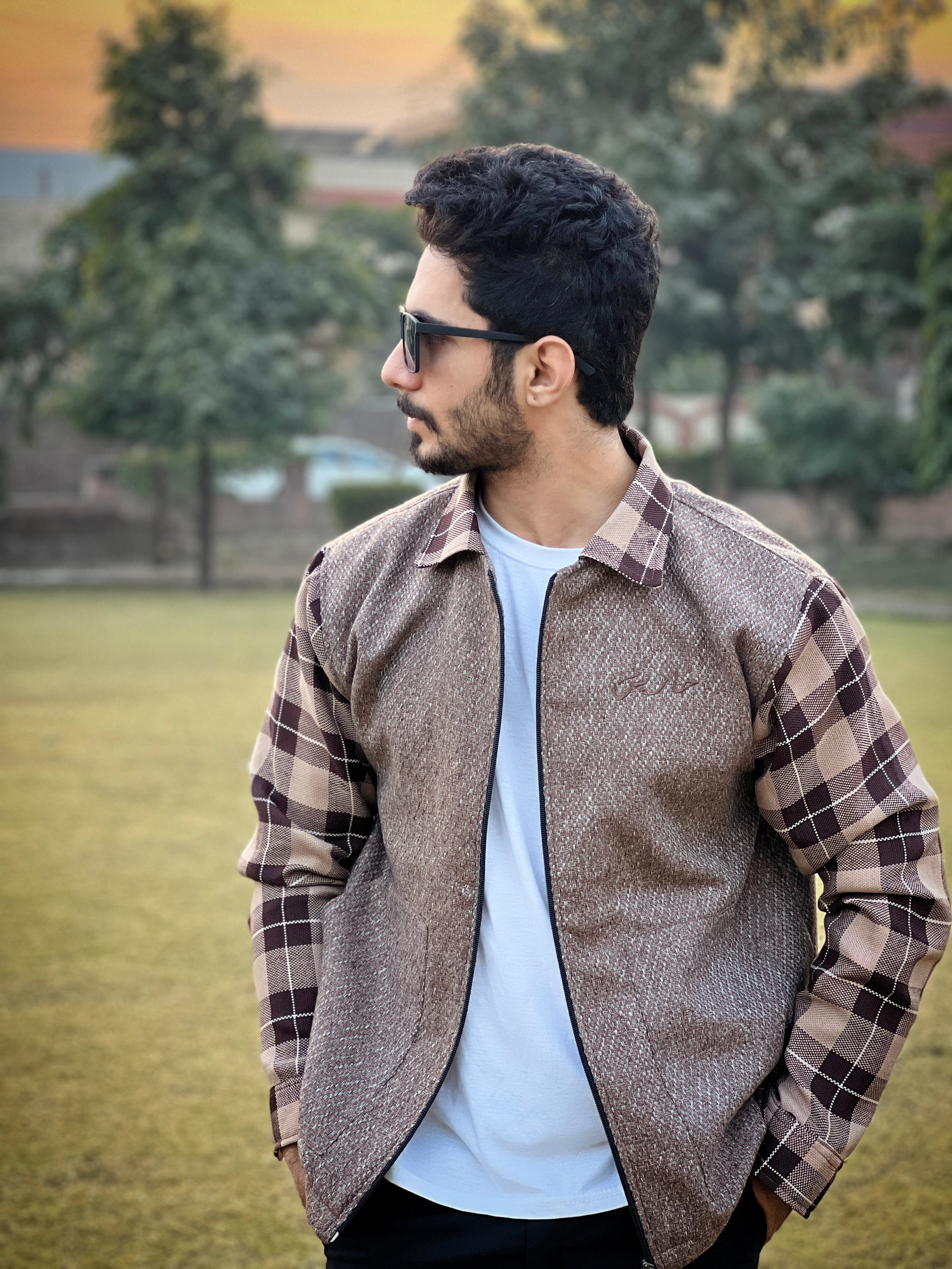 Chocolate Jute Jacket - Kharis