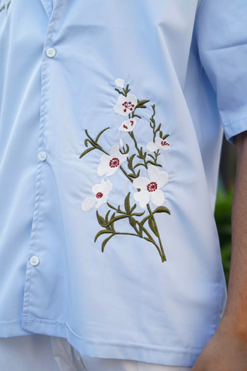 Sky Blue- Italian Botanique Shirt