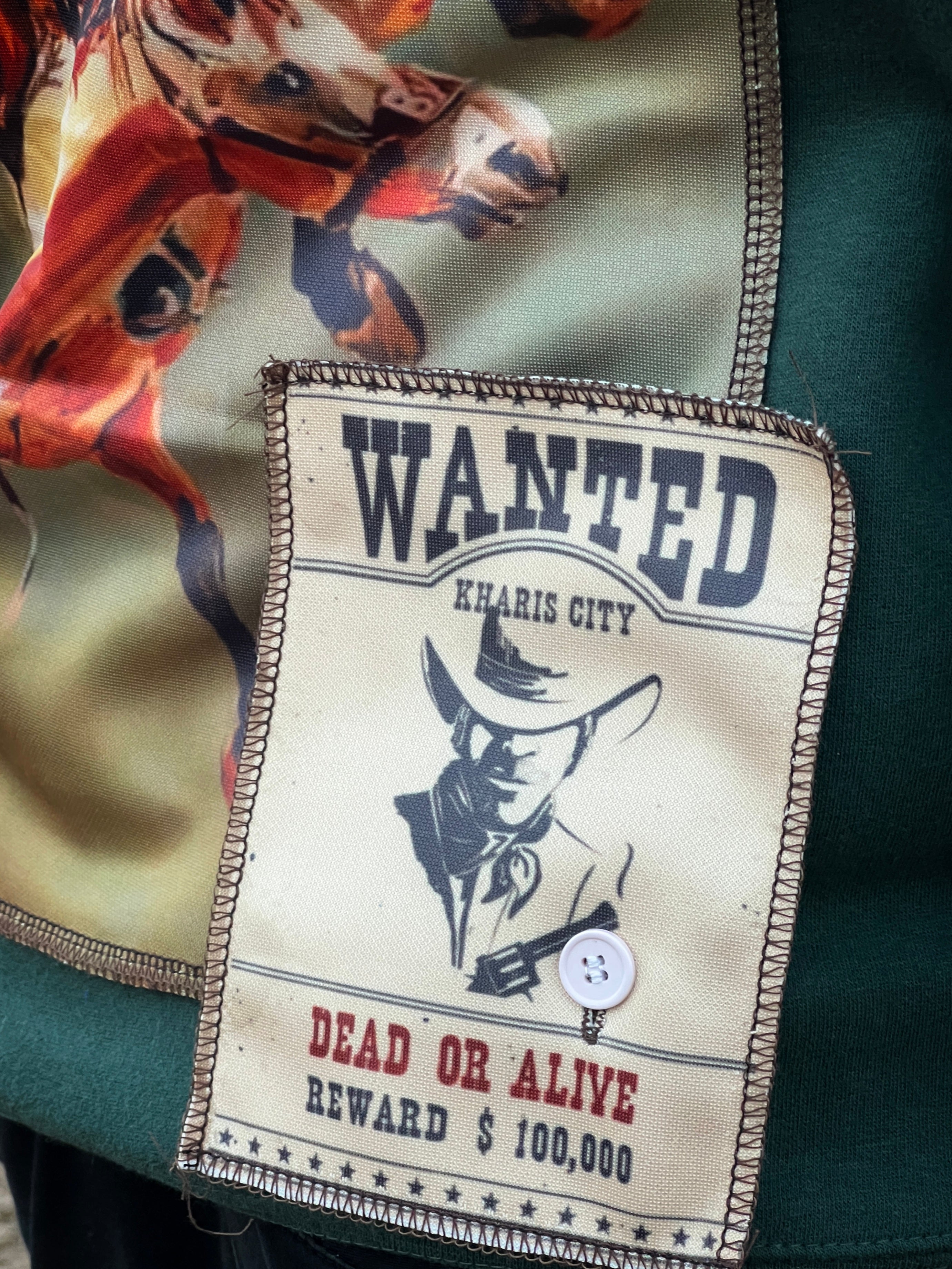 Cowboy Green Hoodie-Kharis