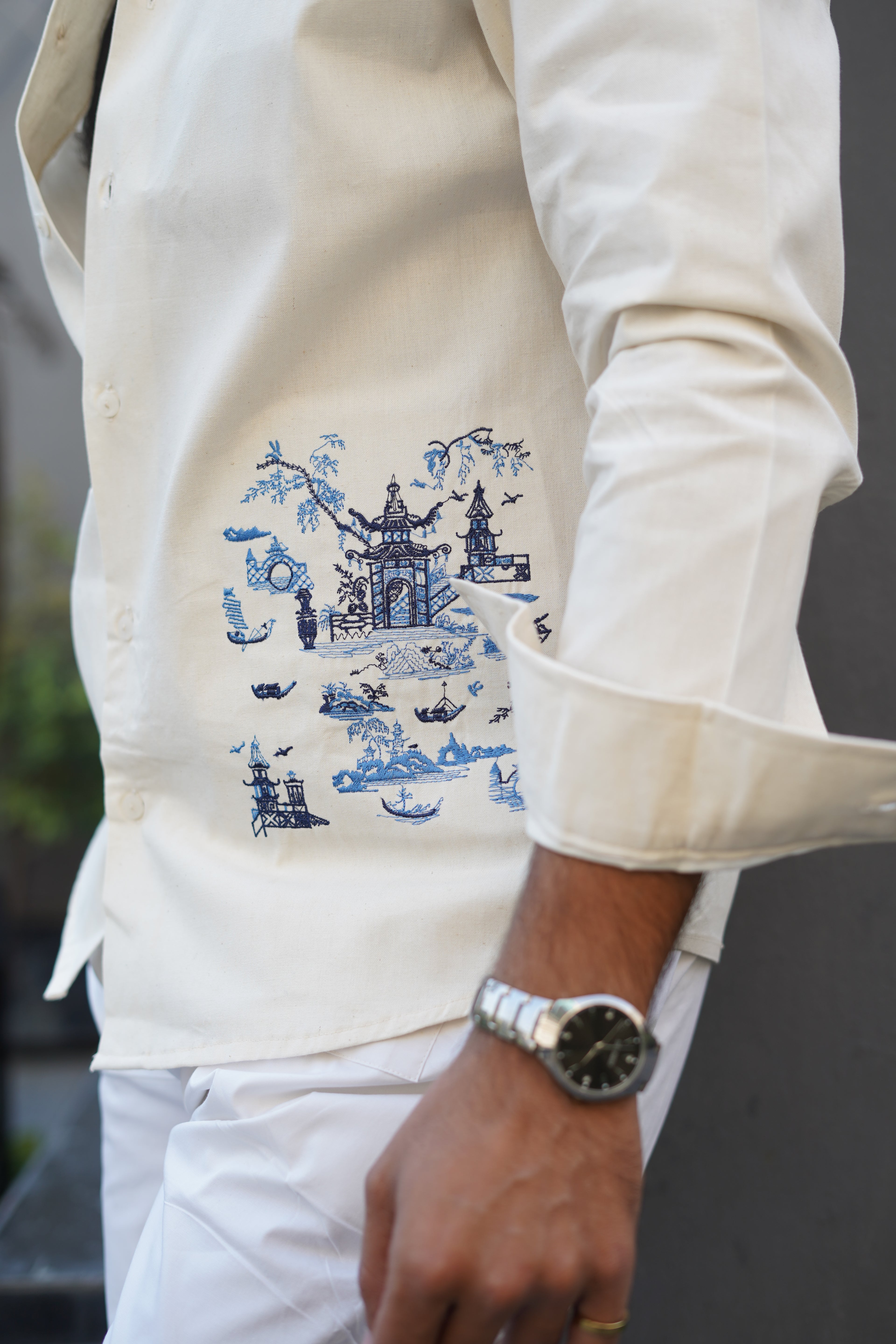 Off-White -Full Sleeve Italian Botanique